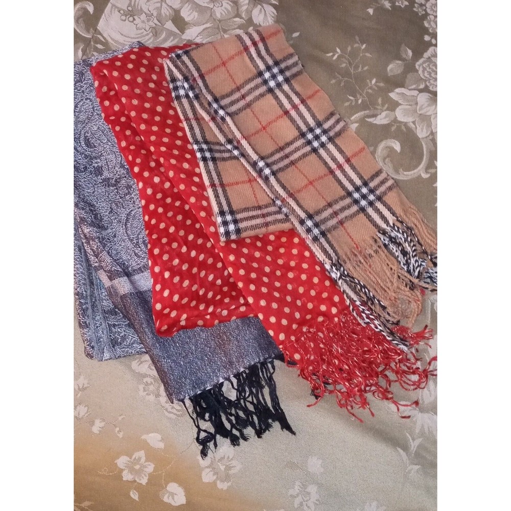 WOMEN'S SCARF LOT OF 3 WINTER FALL